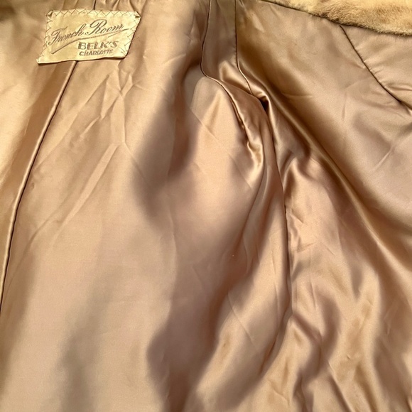 EUC Vintage French Room‎ Blond Mink Fur Stole Jacket Wrap Capelet Topper - Picture 9 of 9